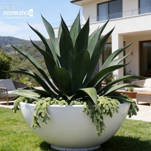 Macetas de Fibra de Vidrio para Plantas, Jardineras para Exteriores, Macetas para Árboles y Diseño de Jardines - Product Image 1
