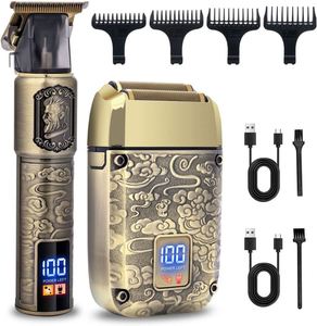 Recortadora de Pelo Profesional Todo en Uno para Hombre, Inalámbrica, Multifuncional, con Cuchillas de Acero Inoxidable Ajustables, 1 Año de Garantía - Product Image 1