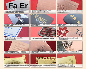 Miễn Phí Thiết Kế Mẫu Tùy Chỉnh Laser Khắc Kinh Doanh Trống 0.3-0.8Mm Sao Phim Phim Kỷ Niệm Tư Nhân Lời Mời Kim Loại Thẻ - Product Image 2