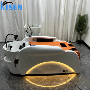 Fauteuil de lavage de cheveux Kisen avec circulation d'eau, lit de massage électrique pour spa capillaire - Product Image 5