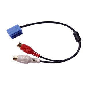 Adaptateur RCA pour autoradio <span class=keywords><strong>Blaupunkt</strong></span>, entrée auxiliaire, lecteur <span class=keywords><strong>CD</strong></span>, pour Volkswagen Audi Becker Mini ISO 8 broches - Product Image 1