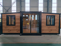 Maison conteneur modulaire extensible résistante au vent 20ft 40ft, maison mobile, bâtiment portable pour maison ADU