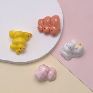 Décoration miniature de jardin féerique en résine kawaii, animaux de dessin animé, tour de combat, bricolage, décoration de la maison, accessoires de maison de poupée - Product Image 3