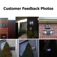 Lampes solaires LED pour numéro de maison, faciles à installer, durables, étanches, éclairage extérieur pour adresse, commande intelligente par énergie solaire