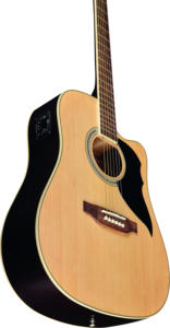 EKO GUITARS - RANGER CW EQ NATURAL, HQ Electrified Dreadnought Cutaway Guitar, EKO SE30 System, Spruce Top, Linden Back/Sides - Product Image 5