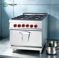 Cuisinière à gaz chinoise à 6 brûleurs, cuisinière à gaz sur pied pour restaurant de restauration rapide