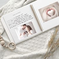 Autocollants de luxe pour carnet de notes de maman grossesse Journal bébé Memory Board avec logo en feuille d'or Edge Box