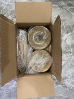 Ensemble de supports à gâteaux en métal doré, présentoir rond pour table de desserts, pour mariage, anniversaire, fête, cupcakes, pâtisseries, bonbons, plateau à gâteaux en métal