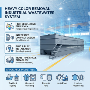 Planta <span class=keywords><strong>de</strong></span> Tratamiento <span class=keywords><strong>de</strong></span> Aguas Residuales Integrada para Eliminación <span class=keywords><strong>de</strong></span> Colores Fuertes, Equipo Industrial para el Tratamiento <span class=keywords><strong>de</strong></span> Aguas Residuales <span class=keywords><strong>de</strong></span> Tinturías Textiles - Product Image 3
