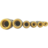 Connecteur rapide Raccord Push-fit PU Droit Semi Laiton Raccord Demi Cuivre Matériel 4mm 5mm 6mm 8mm 10mm 12mm 6 tailles tuyau d'air