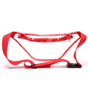 حقيبة خصر شفافة مقاومة للماء مخصصة ترويجية من كلوريد البولي فينيل شفافة للأماكن الخارجية للنساء والرجال - Product Image 5