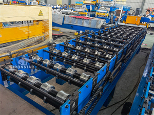 Hochwertiges verzinktes Eisen metall It4 Trapez kasten profil Dachbahn walzen form maschine - Product Image 5