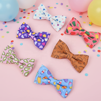 MIDEPET Cadeau de la Saint-Valentin et du Nouvel An, motif personnalisé, design luxueux, imprimé, collier pour chien, accessoires pour le cou, nœud papillon pour chien et chat