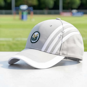 Gorra de 5 Paneles con Cierre a Presión, Impermeable, de Secado Rápido, con Orificios Cortados con Láser, Parche de Goma de PVC, Gorras de Golf Personalizadas para Correr - Product Image 2