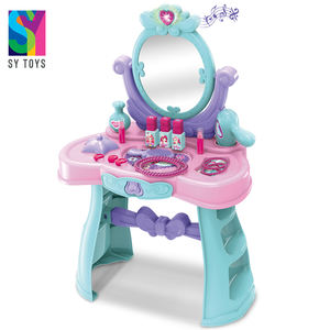 SY enfants <span class=keywords><strong>maquillage</strong></span> ensemble son <span class=keywords><strong>et</strong></span> lumière semblant jouer coiffeuse jouet en plastique pour enfant emballé dans une boîte de couleur - Product Image 3