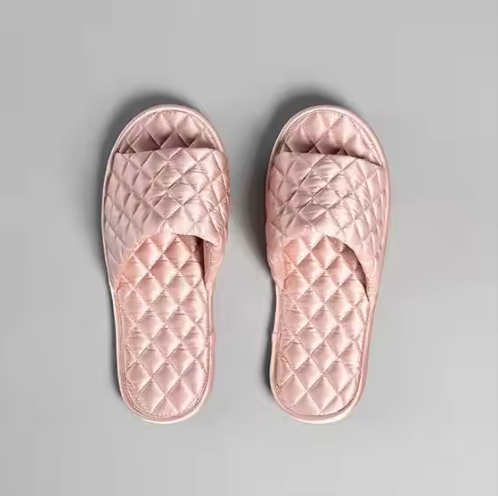Pink Halluci Women's Cross Band Slippers Halluci Slippers