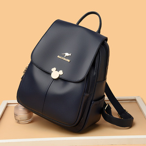 Mochila de cuero Pu personalizada de fabricante para mujer, de moda para chica adolescente bolso de hombro, mochilas escolares impermeables de alta calidad - Product Image 5