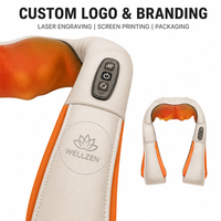 Masseur portable électrique intelligent pour le cou et les épaules, avec fonction de pétrissage, rechargeable par USB, pour voiture et maison, en forme de châle de massage.