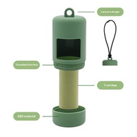 Distributeur de sacs à déjections pour animaux de compagnie, en PE biodégradable, type enroulable épaissi pour sacs à excréments de chiens et de chats