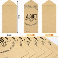 Weihnachts-Kraftpapier-Geldumschläge Kleine Geldumschläge für Geldgeschenke für Währungsangebote für Kirchengeschenkkarten Weihnachten