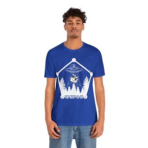 W2B vera t-shirt in cotone Unisex reale misura M "la caccia è iniziata"-per gli appassionati di telescopi e binocoli - Product Image 1