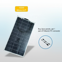 Panel Surya Monokristalin Sunfield SFED-G5M 5W 12V dengan Efisiensi 23% untuk Pengisian Baterai Perahu, RV, Pembuka Gerbang, dan Pagar