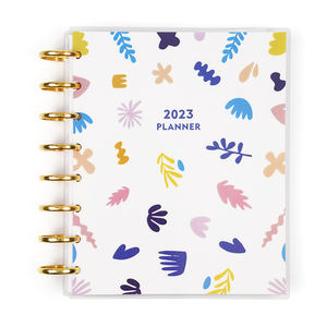 Avec vernis à l'huile Motif frais Disque de reliure Business Planner Spiral Agenda Custom Printing <span class=keywords><strong>Black</strong></span> <span class=keywords><strong>friday</strong></span> Sale <span class=keywords><strong>2023</strong></span> Daily Planner - Product Image 4