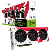 Kartu Grafis RTX 5060 Ti Edisi OC 8GB GDDR7 Tiga Kipas Gaming GPU PC untuk Rendering dan Komputasi AI