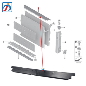 Cache supérieur de <span class=keywords><strong>radiateur</strong></span> noir pour BMW Série 3 F35 F30 (2011-2013) - Référence 17118625432 - Product Image 6
