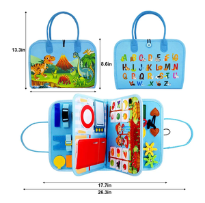 Serie <span class=keywords><strong>de</strong></span> granja, tablero ocupado <span class=keywords><strong>de</strong></span> fieltro sensorial educativo personalizado para niños pequeños, libro ocupado <span class=keywords><strong>de</strong></span> fieltro Montessori para niños - Product Image 3