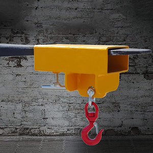 Alat Pengangkat <span class=keywords><strong>Forklift</strong></span> Mobile Tunggal dengan Pengait Putar dan Sekrup T Besar, Perangkat Pengait Pengangkat <span class=keywords><strong>Forklift</strong></span> - Product Image 4