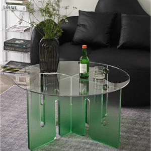 Creative Internet Celebrant Gradient DIY Small <b>Foldable</b> Acrylic Coffee <b>Table</b> Modern Living Room Bedroom Furniture - Product Image 1