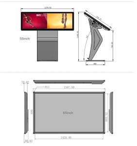 <span class=keywords><strong>32</strong></span> Inch Ir Khung Cảm Ứng 43 55 65 Inch Xách Tay Màn Hình Cảm Ứng Màn Hình Cảm Ứng Kỹ Thuật Số Kiosk - Product Image 4
