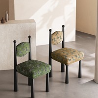 Chaise de salle à manger vintage française en bois de frêne massif avec dossier design – Mobilier de maison pour restaurants