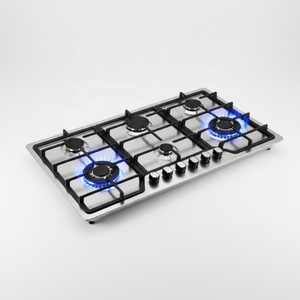 Fogão a Gás OEM de 6 Queimadores, Cooktop Embutido de 90cm em Aço Inoxidável com Certificação CE - Product Image 1