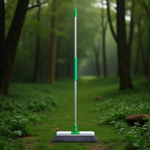 Asta Ergonomica in Alluminio Verde per Pulizie Domestiche 150 Cm - Product Image 3