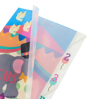 Vente d'usine Logo personnalisé A4 L-Shape PP Dossier Divers largement utilisé Fourniture de documents scolaires avec logo imprimé