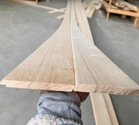 Tablón de madera de abeto al por mayor, revestimiento de techo de madera maciza duradero y resistente a la humedad para decoración de edificios