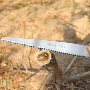 Sierra de mano Old Friend de 270 mm con hoja de acero de alto carbono, herramienta de poda de jardín, tipo recto, mango de madera - Product Image 1