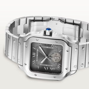 Reloj de Pulsera de Lujo para Hombre de Marca Famosa, Estilo Casual de Negocios, Cuadrado, de Acero Inoxidable, con Correa de Cuero, Movimiento Automático, de Alta Calidad - Product Image 1