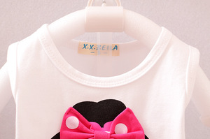 High Quality Sweet <b>Lovely</b> Boutique Baby Girl Children 2 Piece Clothing Cotton Cartoon Printing Summer Sets - Product Image 3