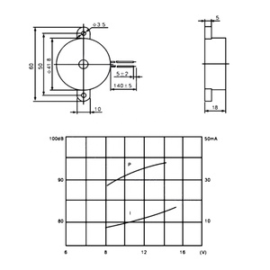 Sirène d'alarme à fil buzzer 4218 24V Active Petit Piezo Son Haute décibel <span class=keywords><strong>100</strong></span> dB Buzzer à volume élevé 42*18mm pour produits électriques - Product Image 2