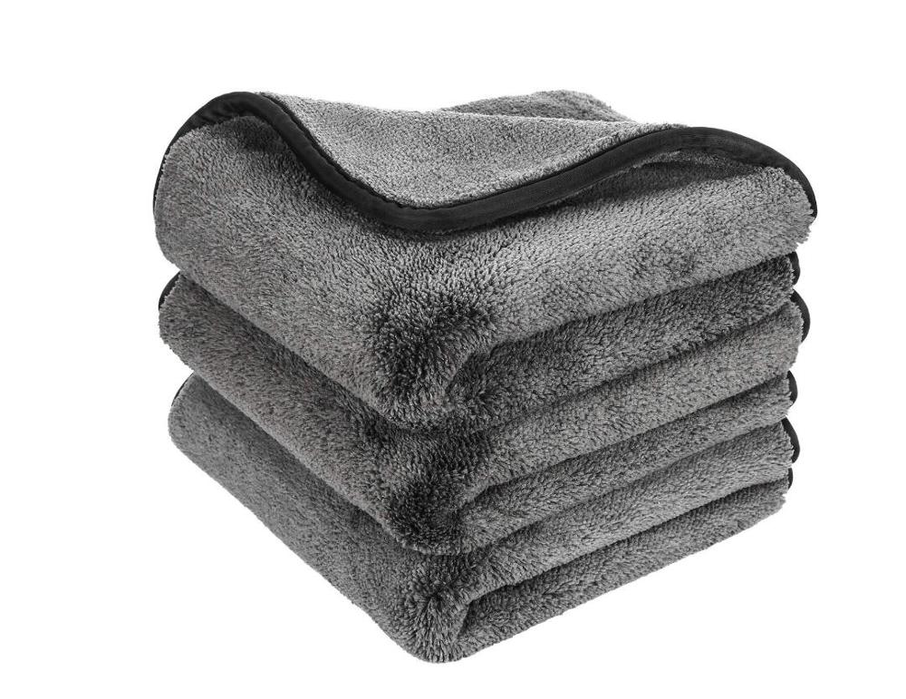 Салфетки из микрофибры для чистки автомобилей, модернизированное ультратолстое Полотенце Для Сушки автомобиля 1200 г/м2, салфетка из микрофибры для полировки автомобиля и дома