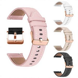 Correa de <span class=keywords><strong>Reloj</strong></span> Deportiva de Cuero Sintético de 18mm/20mm para <span class=keywords><strong>Mujer</strong></span>, Diseño de Bucle, Compatible con Relojes Inteligentes <span class=keywords><strong>Garmin</strong></span> Vivoactive 5/3/3t/4S/3S - Product Image 3