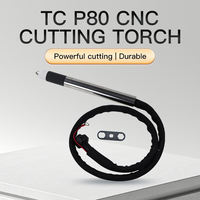 Torche de découpe au plasma CNC P80 durable câble de 5M pour coupeurs refroidis par air 80A 100A TC P-80 torche droite soudage soudure alimentation