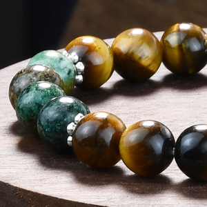 Braccialetto Unisex con Perline di Occhio di Tigre e Turchese Africano, Migliora la Fiducia in Sé Stessi e il Coraggio per Uomini e Donne - Product Image 5