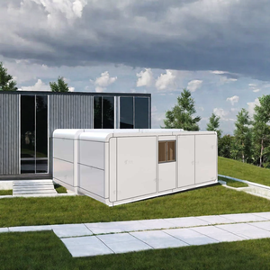 Maison préfabriquée de luxe moderne en conteneur maritime à vendre au Canada, standard, extensible, pliable, véranda en verre - Product Image 4