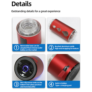 Cổ Phiếu Sẵn Sàng Để Tàu Nồng Độ Cao Hydrogen Nước Chai Alumina + PC Alkaline Hydrogen Nước Chai Cho Chống-Lão Hóa Sức Khỏe - Product Image 4