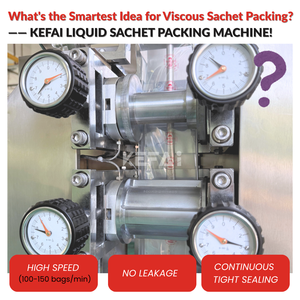 KEFAI Machine à emballer les sachets de sauce tomate ketchup haute vitesse 3/4 côtés 10 grammes Machine de remplissage de sauce Emballage - Product Image 4