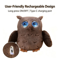 Oiseau hibou intelligent en peluche, robot interactif parlant, WIFI, dialogue vocal, jouet éducatif, compagnon, rechargeable, cadeau pour enfants